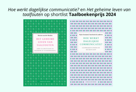 Met twee titels op de shortlist voor de Taalboekenprijs 2024