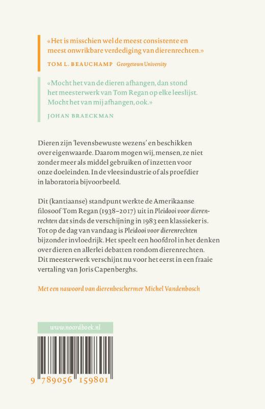 Pleidooi voor dierenrechten