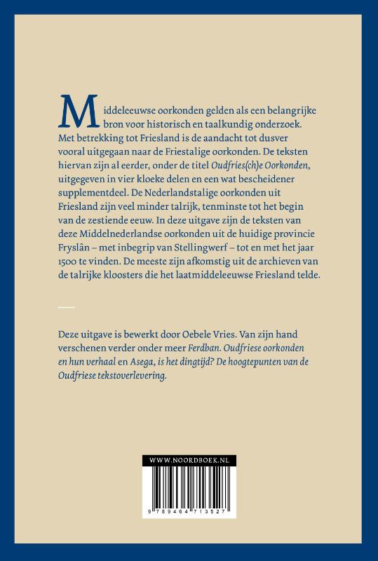 Middelnederlandse oorkonden uit Friesland (tot 1501)