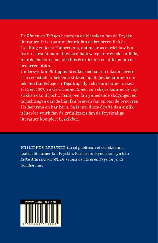 Oerbleaune Rimen en Teltsjes