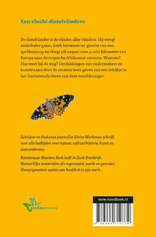 Een vlucht distelvlinders